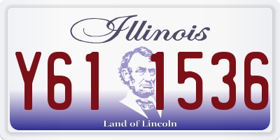 IL license plate Y611536