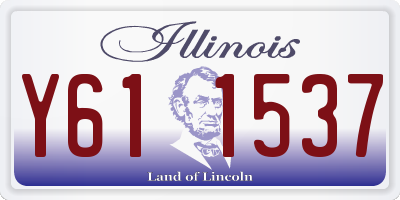 IL license plate Y611537