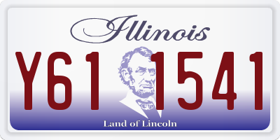 IL license plate Y611541