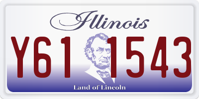 IL license plate Y611543