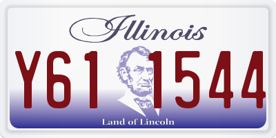 IL license plate Y611544