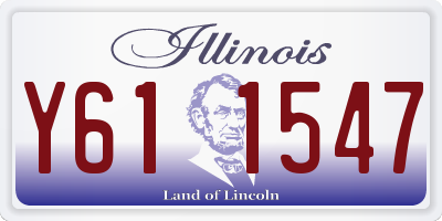IL license plate Y611547