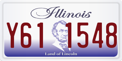 IL license plate Y611548