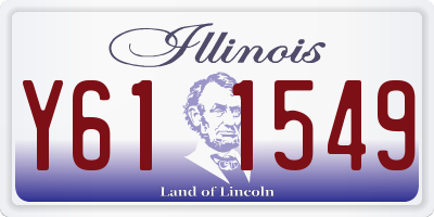 IL license plate Y611549