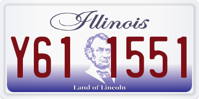 IL license plate Y611551