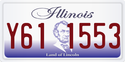 IL license plate Y611553