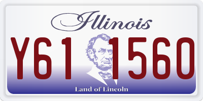 IL license plate Y611560