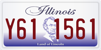 IL license plate Y611561