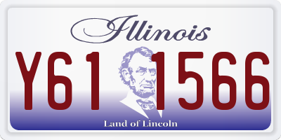 IL license plate Y611566