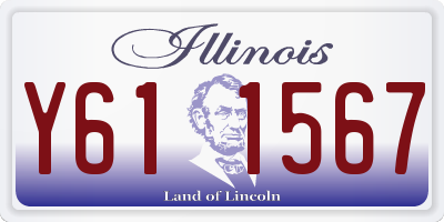 IL license plate Y611567