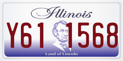 IL license plate Y611568