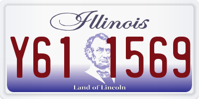 IL license plate Y611569
