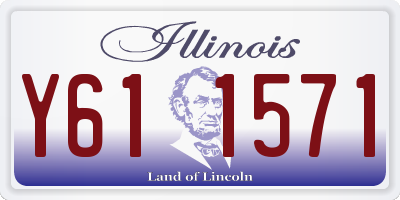 IL license plate Y611571