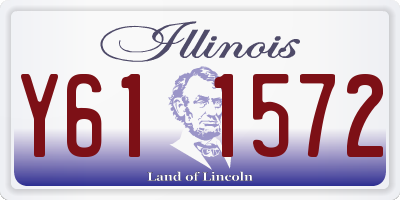 IL license plate Y611572