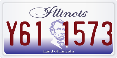 IL license plate Y611573