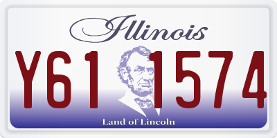 IL license plate Y611574