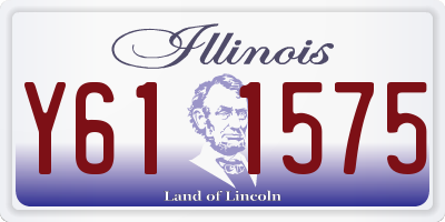 IL license plate Y611575