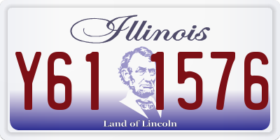 IL license plate Y611576