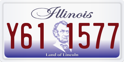 IL license plate Y611577