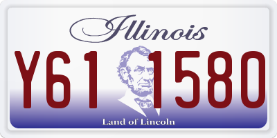 IL license plate Y611580