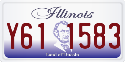 IL license plate Y611583