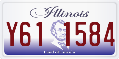 IL license plate Y611584