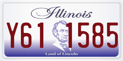 IL license plate Y611585