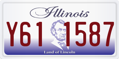 IL license plate Y611587