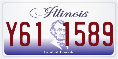 IL license plate Y611589
