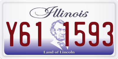 IL license plate Y611593