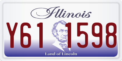 IL license plate Y611598