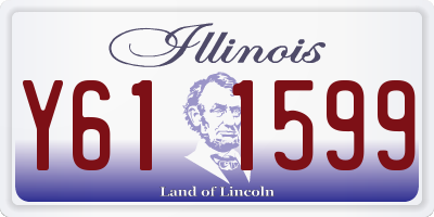 IL license plate Y611599