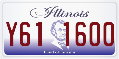 IL license plate Y611600