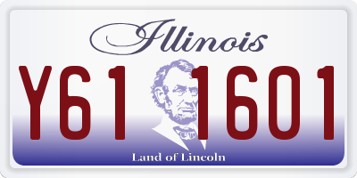 IL license plate Y611601