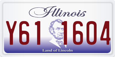 IL license plate Y611604