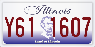IL license plate Y611607