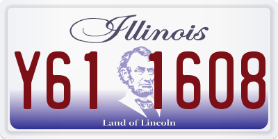 IL license plate Y611608
