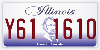 IL license plate Y611610
