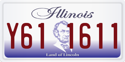 IL license plate Y611611
