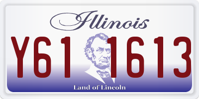IL license plate Y611613