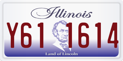 IL license plate Y611614