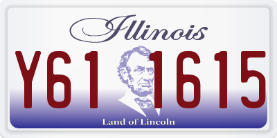 IL license plate Y611615