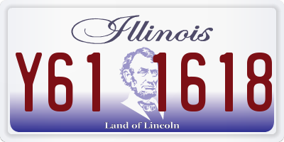 IL license plate Y611618
