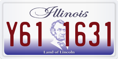 IL license plate Y611631