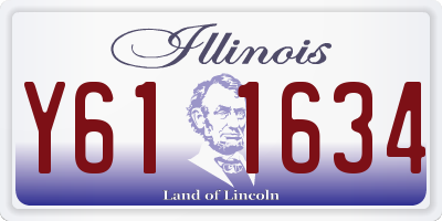 IL license plate Y611634