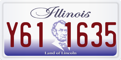 IL license plate Y611635