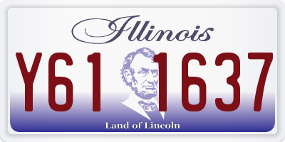 IL license plate Y611637