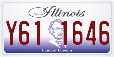 IL license plate Y611646