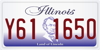 IL license plate Y611650
