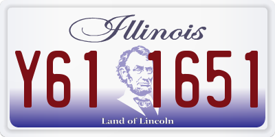 IL license plate Y611651